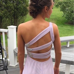 Lilac prom dress